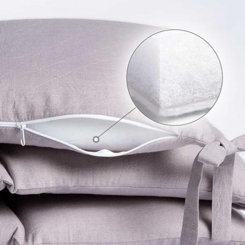 Бортик для кроватки Perina SoftCotton СК1/4-05.6 Серо-лиловый