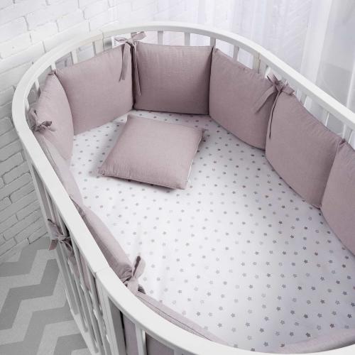 Бортик для кроватки Perina SoftCotton СК1/4-05.8 Мокко