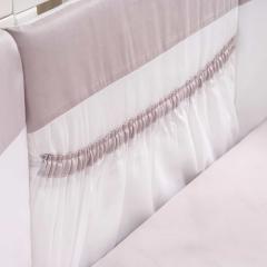 Комплект в кроватку круглую-овальную Перина Perina Бамбино Oval, арт. ББО6.2-125х75 (Грей)