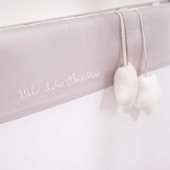 Комплект в кроватку круглую-овальную Перина Perina Бамбино Oval, арт. ББО6.2-125х75 (Грей)