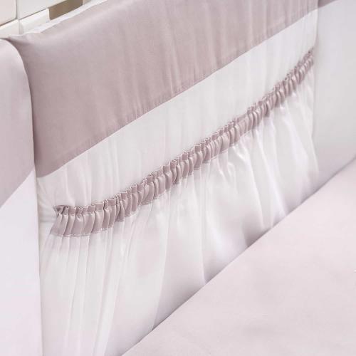 Комплект в кроватку круглую-овальную Перина Perina Бамбино Oval, арт. ББО6.2-125х75 (Грей)