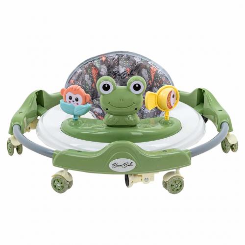 Ходунки BamBola Elephant (круглые) (6 силик.кол,игр.,муз) Green/Зеленый