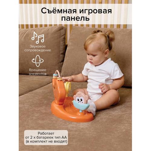 Ходунки BamBola Elephant (круглые) (6 силик.кол,игр.,муз) Оранжевый