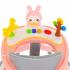Ходунки BamBola Зайчик 630 (круглые) (6 силик.кол,игр.,муз) Pink/Нежно-розовый