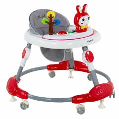 Ходунки BamBola Зайчик 630 (круглые) (6 силик.кол,игр.,муз) Red/Красный