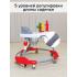 Ходунки BamBola Зайчик 630 (круглые) (6 силик.кол,игр.,муз) Red/Красный