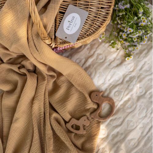 Пеленка муслиновая Perina МП.2-13х10-1.20 (Охра) 130х100