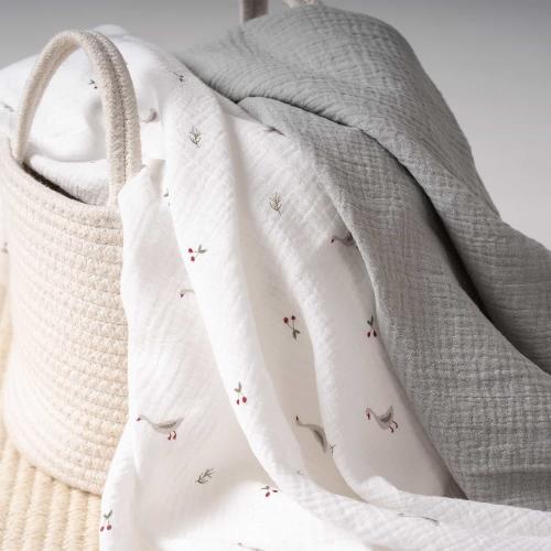 Комплект пеленок Perina КМП.2-10-1.22х2.8 (Гуси/Шалфей) Пеленка муслиновая