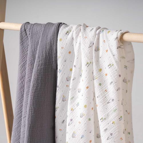 Комплект пеленок Perina КМП.2-10-1.6х2.7 (Грибы/Серый) Пеленка муслиновая