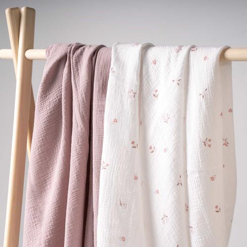 Комплект пеленок Perina КМП.2-10-1.8х2.6 (Лето розовое/Мокко) Пеленка муслиновая