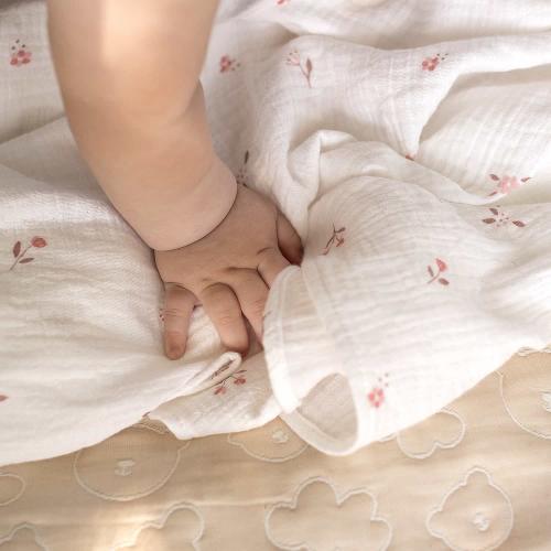 Комплект пеленок Perina КМП.2-10-1.8х2.6 (Лето розовое/Мокко) Пеленка муслиновая