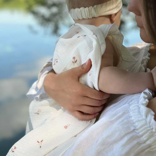 Комплект пеленок Perina КМП.2-10-1.8х2.6 (Лето розовое/Мокко) Пеленка муслиновая