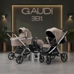 Коляска Bubago Gaudi 3в1 Бежевый / BG 195-2
