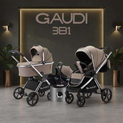 Коляска Bubago Gaudi 3в1 Бежевый / BG 195-2