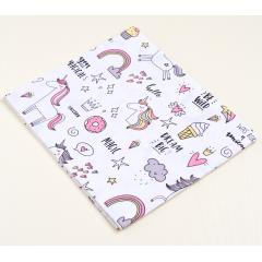 Пеленка фланель 80х95 см Единороги (ТМ Пеленкино)