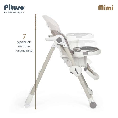 Стульчик для кормления Pituso Mimi (Mint Lion / Мятный Лев) ECO-кожа, HC502-Lion