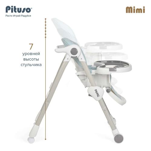 Стульчик для кормления Pituso Mimi (Mint Lion / Мятный Лев) ECO-кожа, HC502-Lion