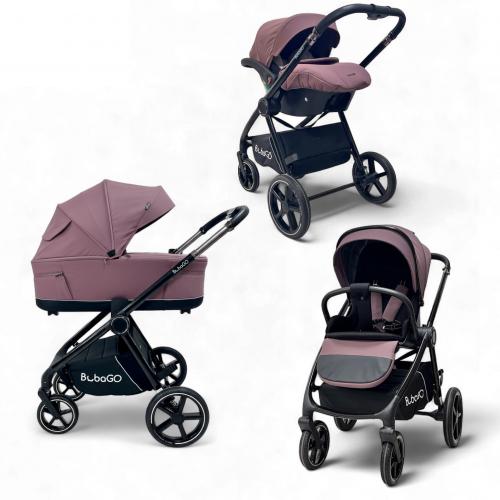 Коляска Bubago Niveta 3в1 арт BG 192-4 Лиловый