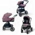Коляска Bubago Niveta 3в1 арт BG 192-4 Лиловый