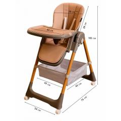 Стульчик для кормления Martin Noir TODY LUX Loft Coffee (кофейный)