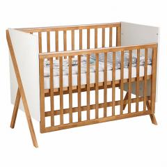 Детская кроватка Polini Kids Porto 1300 / 0002571.164 (графит/дуб крафт) быстросъемная стенка