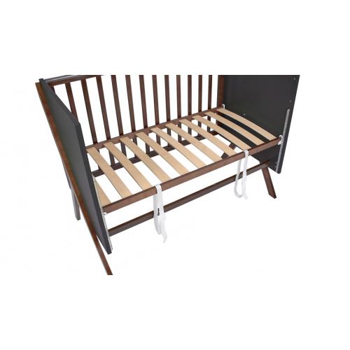 Детская кроватка Polini Kids Porto 1300 / 0002571.174 (белый/дуб крафт золотистый) быстросъемная стенка