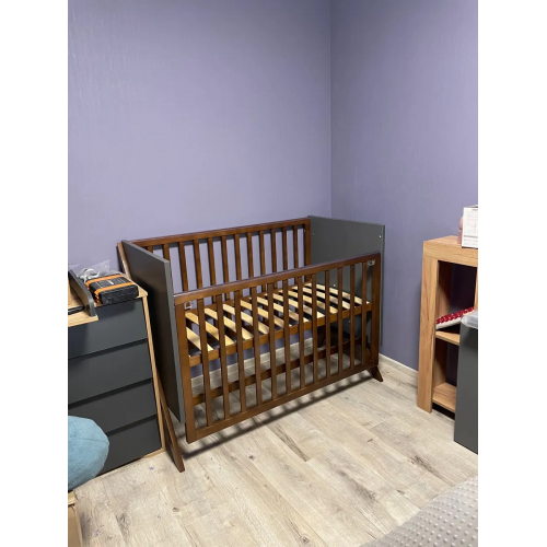 Детская кроватка Polini Kids Porto 1300 / 0002571.174 (белый/дуб крафт золотистый) быстросъемная стенка