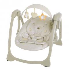 Детский шезлонг электрокачели Bubago Mastela BG 197-1 бежевый