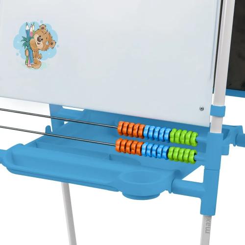 Мольберт детский Ника ДЗМ1/ГЛ (голубой) Двусторонний