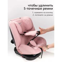 Автокресло Martin noir ProFit Amazing Pink Isofix (поворот на 360) Розовый
