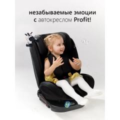 Автокресло Martin noir ProFit Elegant Black Isofix (поворот на 360) (с зеброй) Черный