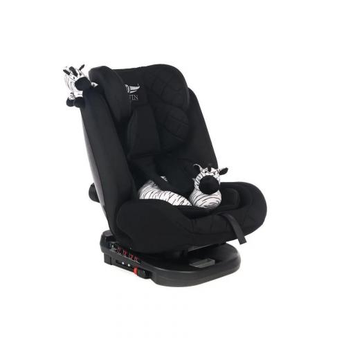 Автокресло Martin noir ProFit Elegant Black Isofix (поворот на 360) (с зеброй) Черный