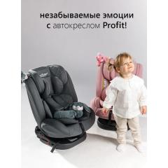 Автокресло Martin noir ProFit Mouse Grey Isofix (поворот на 360) (с зайчиком) Графит