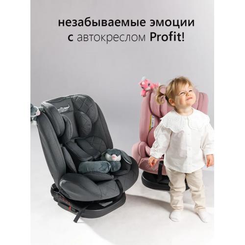 Автокресло Martin noir ProFit Mouse Grey Isofix (поворот на 360) (с зайчиком) Графит