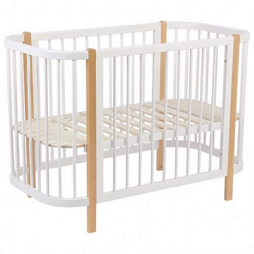 Детская кровать-трансформер Polini Kids Simple 350 / 0003126-17 (белый/натуральный)