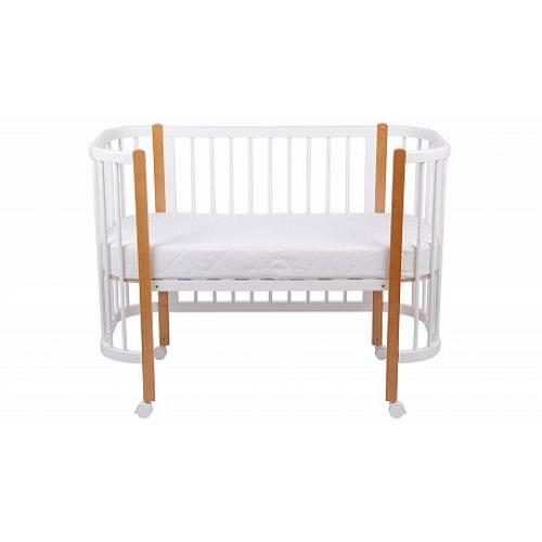 Детская кровать-трансформер Polini Kids Simple 350 / 0003126-11 (белый/бук)