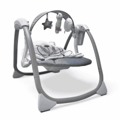 Детский шезлонг электрокачели Bubago Mastela BG 197-2 Серый