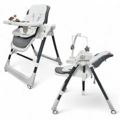 Стульчик для кормления Bubago Frida BG BG 174-1 Серый / Качели, игрушки
