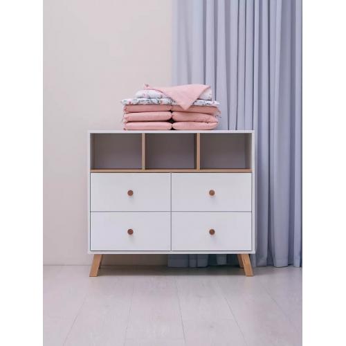 Комод пеленальный Rant Vester 116  (Cloud White) Белый 100 см (съемная доска) 