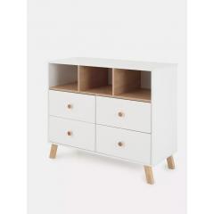 Комод пеленальный Rant Vester 116  (Cloud White) Белый 100 см (съемная доска) 