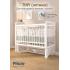 Кроватка детская PITUSO TINY (оптима) маятник/колесо Белая аляска быстросъемная стенка