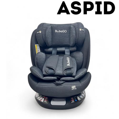 Автокресло Bubago Aspid BG 170-1 Черный (0-36 кг) (Isofix, поворот 360)