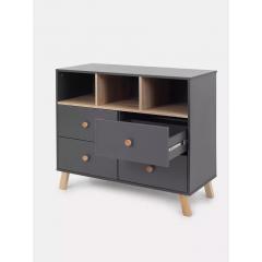 Комод пеленальный Rant Vester 116  (Moon Grey) Серый 100 см (съемная доска) 