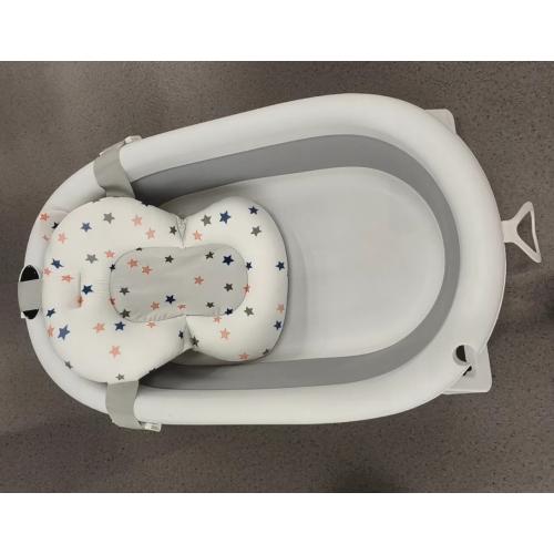 Ванночка складная + матрасик Серый (слив, термометр) NINO Duet