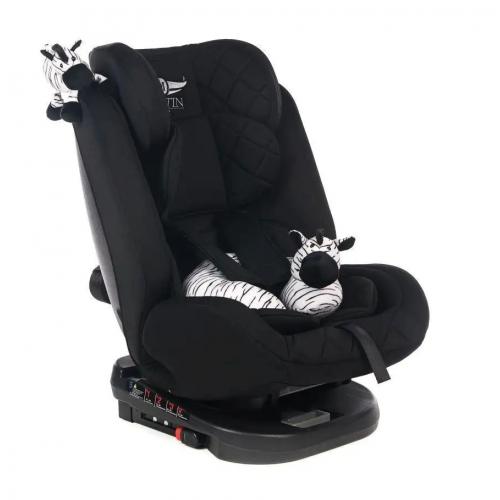 Автокресло Martin noir ProFit Elegant Black Isofix (поворот на 360) (с зеброй) Черный
