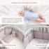 Бортик для кроватки Perina Lovely Dream ЛД1/4-04.6 Серый