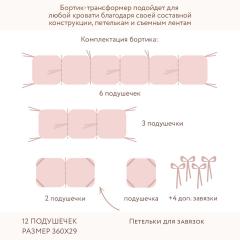 Бортик для кроватки Perina Lovely Dream ЛД1/4-04.7 Розовый