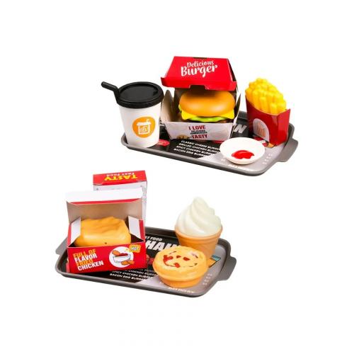 Набор игровой фаст фуда Закусочная бургер 71 предмет 668-139 Зеленый