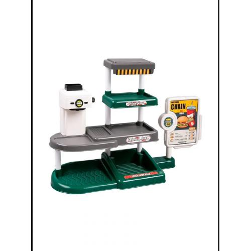 Набор игровой фаст фуда Закусочная бургер 71 предмет 668-139 Зеленый