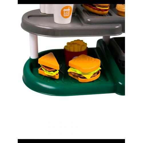 Набор игровой фаст фуда Закусочная бургер 71 предмет 668-139 Зеленый